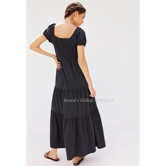 RARE NWT ANTHROPOLOGIE Smocked Tiered Maxi Dress. Size M - Picture 5 of 16